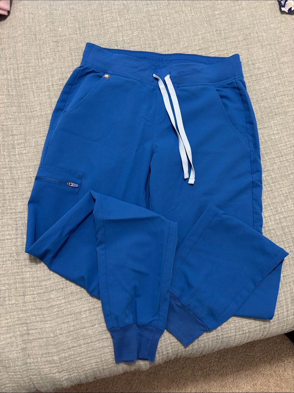 Figs Royal Blue Drawstring Jogger Scrub Pants